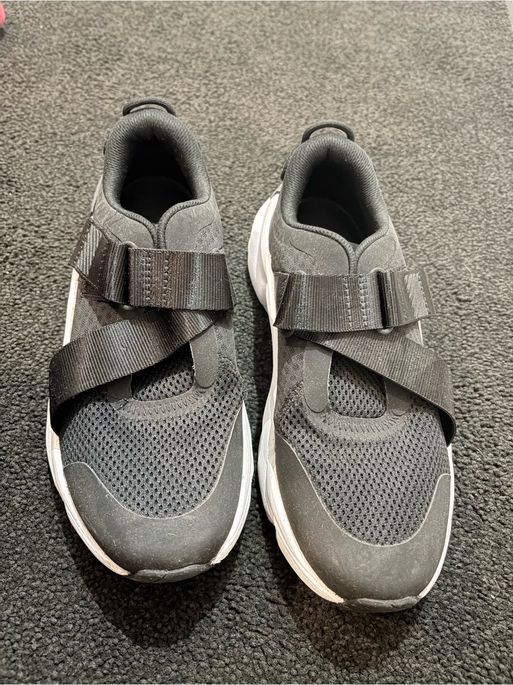 Sorel Black and White Slip-On Athletic Sneakers